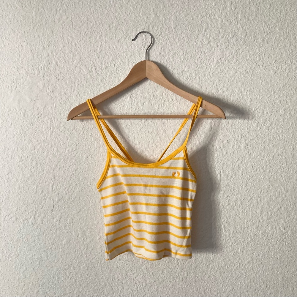 Vintage Hang 10 Yellow Stripe Tank Top
